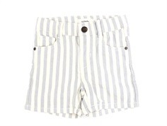 Lil Atelier limestone coconut milk twill shorts